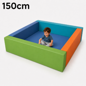 Piscina de Bolinhas 150x150cm - Quatro Cores (Sem Bolinhas)